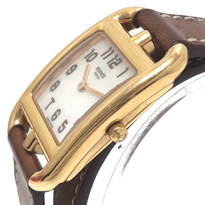 Hermes Watch 18k Pink Gold Cape Cod Double Tour