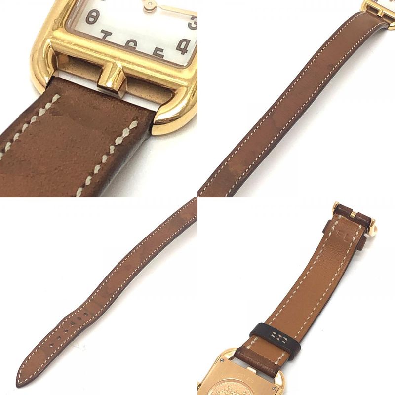Hermes Watch 18k Pink Gold Cape Cod Double Tour