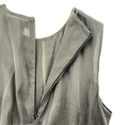 Max Mara S Wally Silk Blend Organdi Dress Gray 34