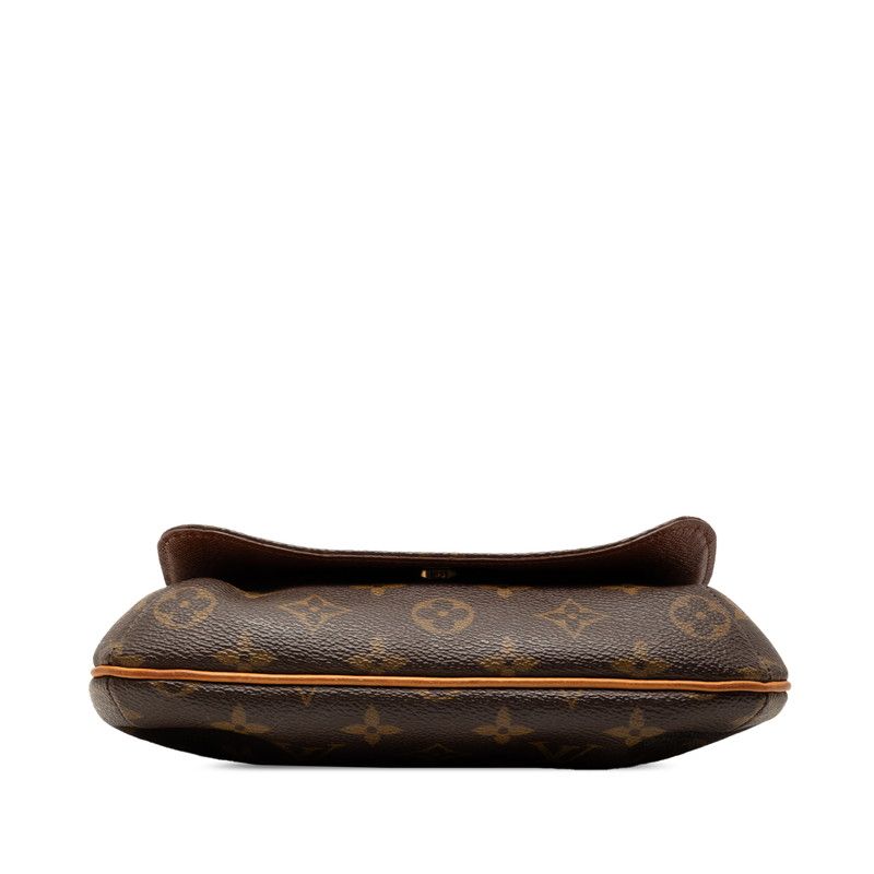 Louis Vuitton Monogram Musette Salsa Short Shoulder Bag Brown Leather