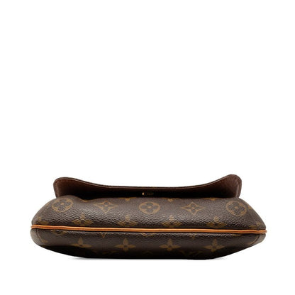 Louis Vuitton Monogram Musette Salsa Short Shoulder Bag Brown Leather