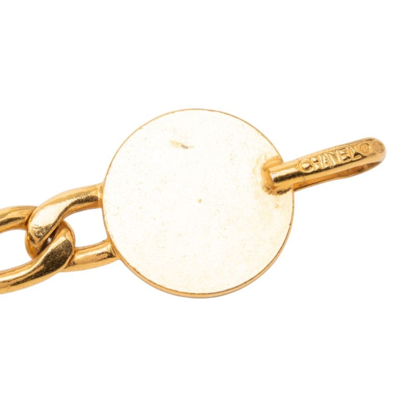 Chanel CC Logo Vintage 6 Chain Belt Gold Plated