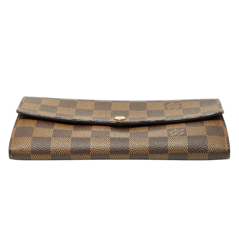 Louis Vuitton Damier Porte-Monnaie Cles Wallet Brown