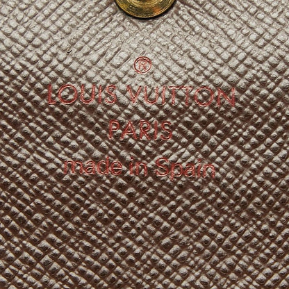 Louis Vuitton Damier Porte-Monnaie Cles Wallet Brown