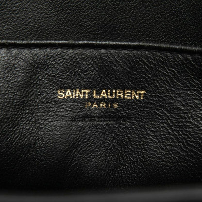 Saint Laurent Baby Cabas 2-Way Shoulder Bag Black Leather