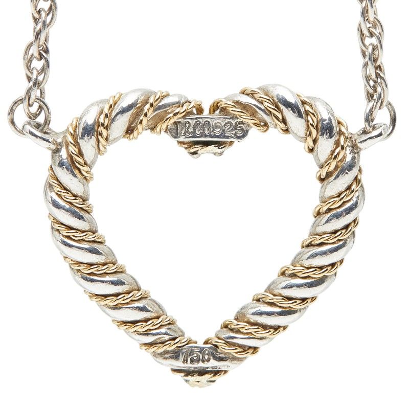 Tiffany & Co Twist Heart Necklace Yellow Gold