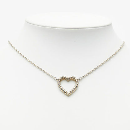 Tiffany & Co Twist Heart Necklace Yellow Gold
