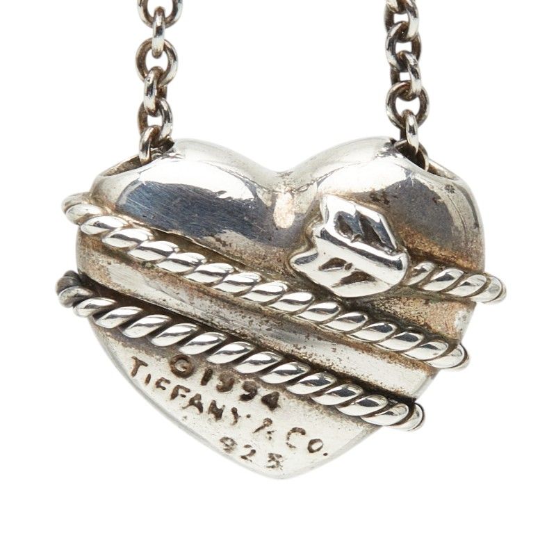 Tiffany & Co Heart Aro Necklace Silver
