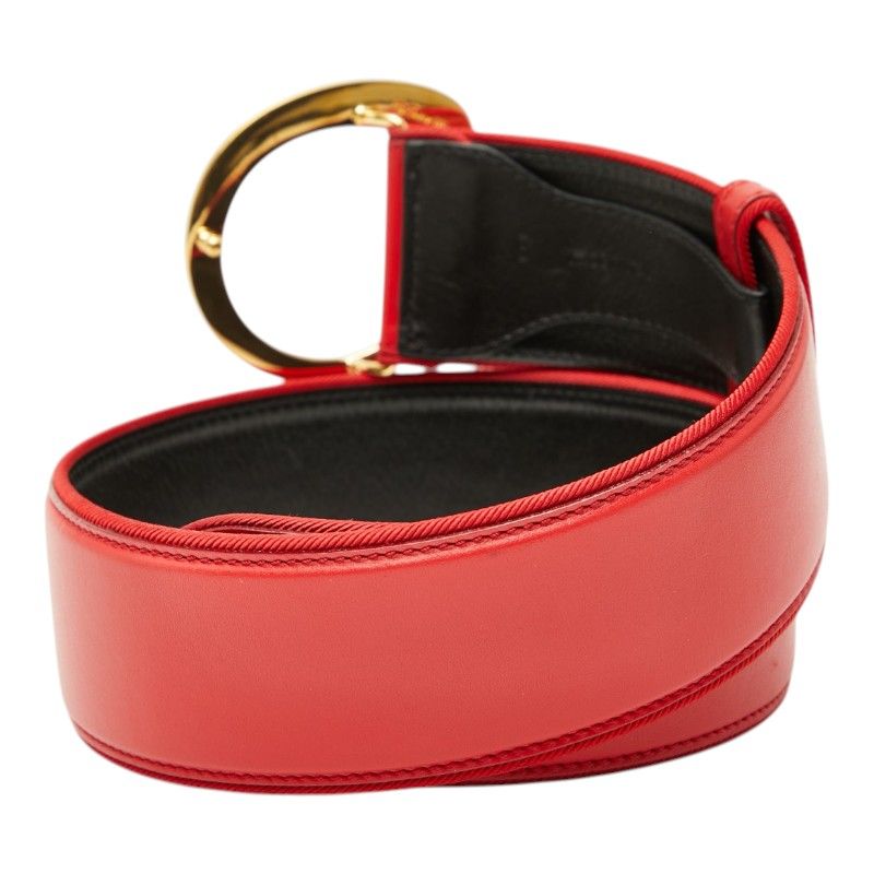 Cartier Panthère s Red Gold Leather Belt
