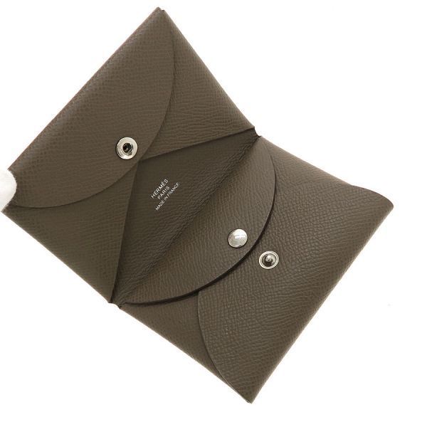 Hermes Calviduo Wallet Gray