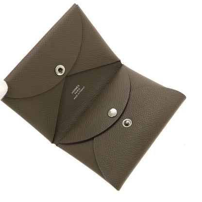 Hermes Calviduo Wallet Gray