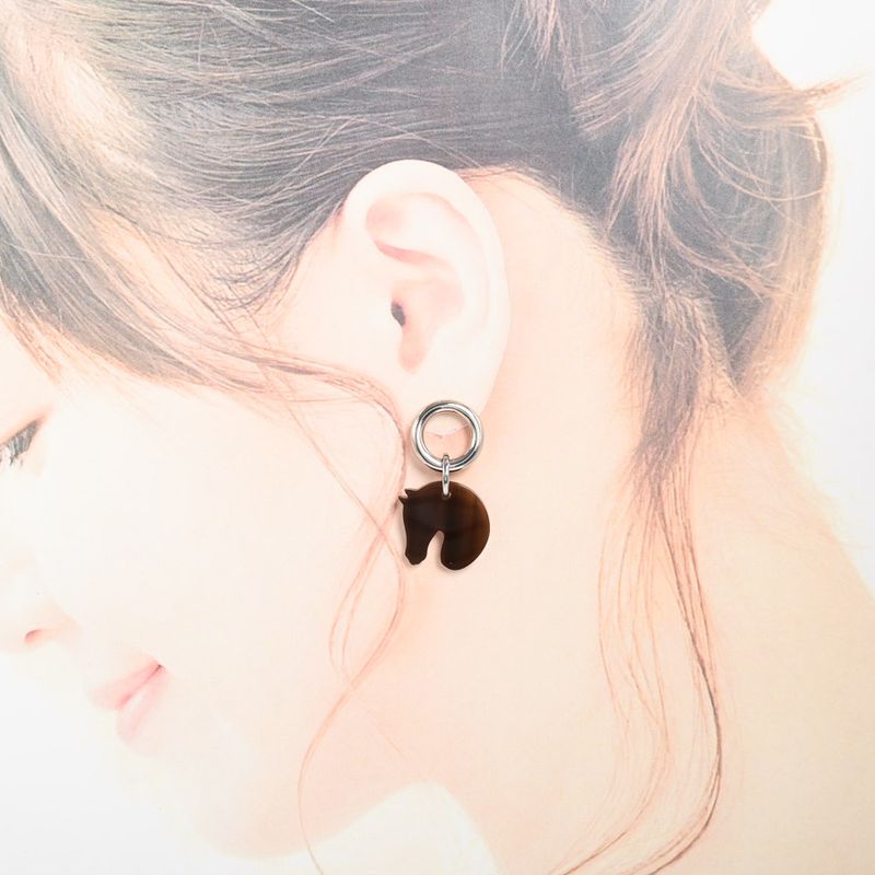 Hermes Earrings Tattasol Silver