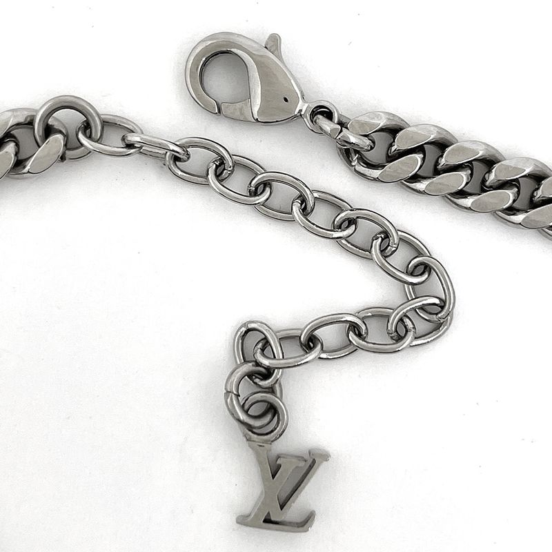 Louis Vuitton Bracelet Monogram Low Metal Silver