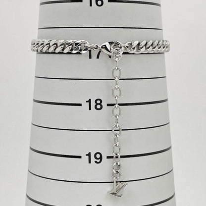Louis Vuitton Bracelet Monogram Low Metal Silver