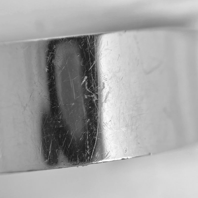Fendi Ffring Zucca Logo Ring Metal Silver