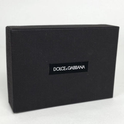 Dolce & Gabbana Pattern Bifold Wallet Shisiri Leather Black Red White Handbag