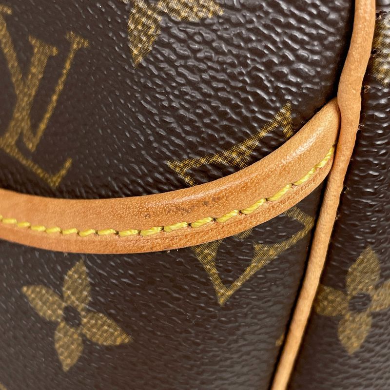 Louis Vuitton Deauville Bowling Vanity Handbag Monogram Brown