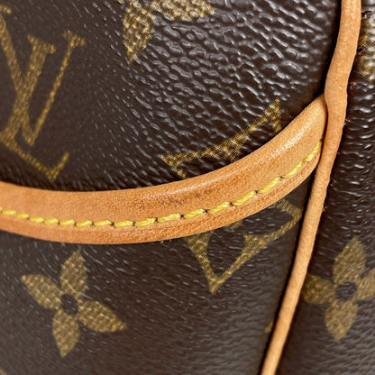Louis Vuitton Deauville Bowling Vanity Handbag Monogram Brown