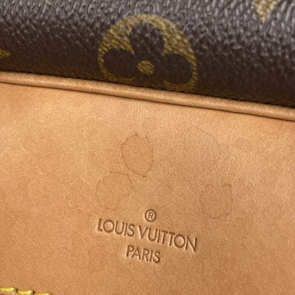 Louis Vuitton Deauville Bowling Vanity Handbag Monogram Brown