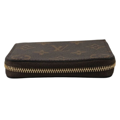 Louis Vuitton Coin Case Zippy Purse Wallet Monogram Canvas Brown