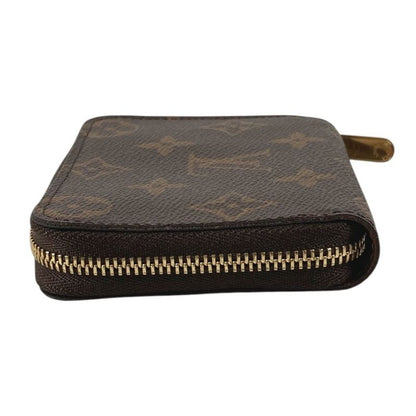 Louis Vuitton Coin Case Zippy Purse Wallet Monogram Canvas Brown