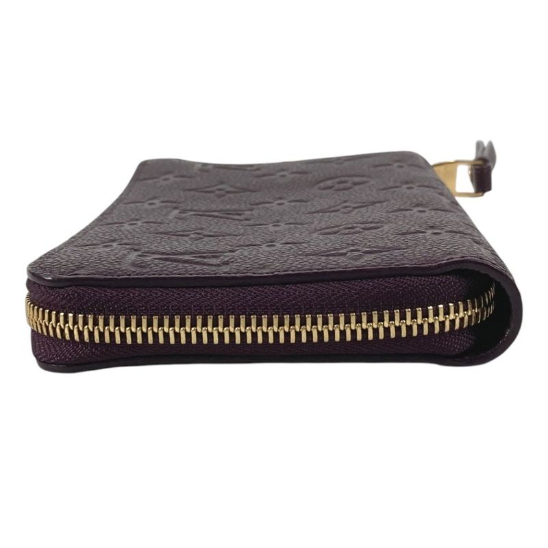Louis Vuitton Wallet Portefeuille Cles Monogram Empreinte Leather Aube Purple