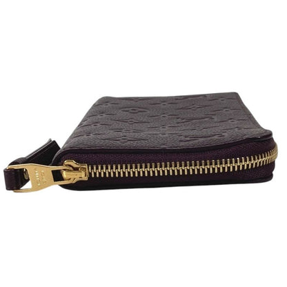 Louis Vuitton Wallet Portefeuille Cles Monogram Empreinte Leather Aube Purple
