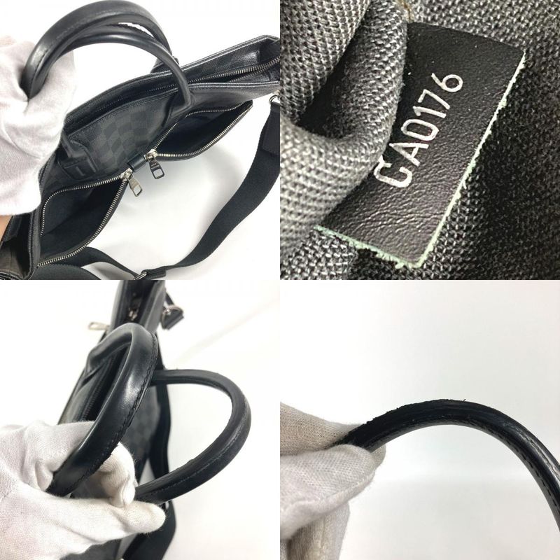 Louis Vuitton Business Briefcase Seven Days a Week Damier Graphite Canvas Black