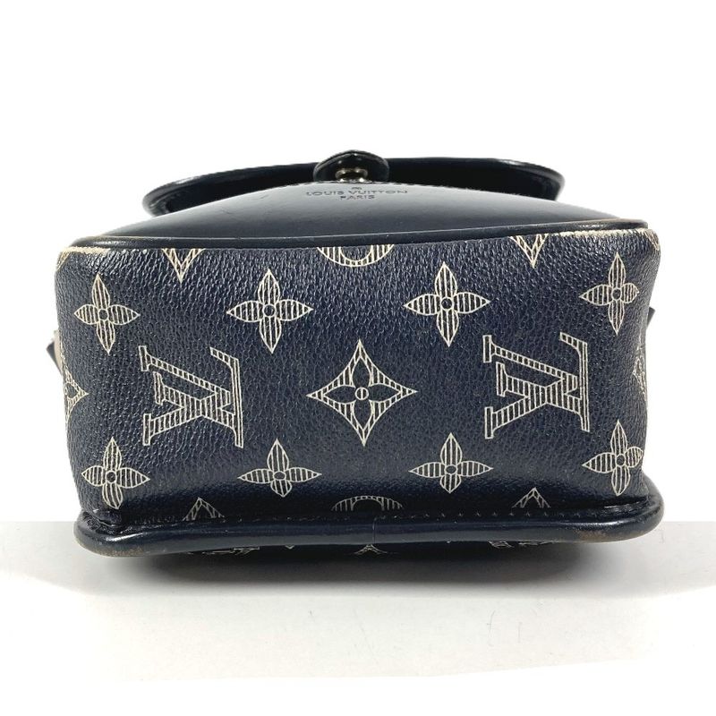 Louis Vuitton Shoulder Bag Messenger BB Monogram Savannah Canvas Navy