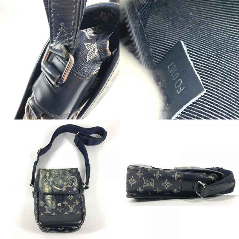 Louis Vuitton Shoulder Bag Messenger BB Monogram Savannah Canvas Navy