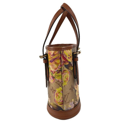 Louis Vuitton Shoulder Bag Nano Bucket Leather Gold