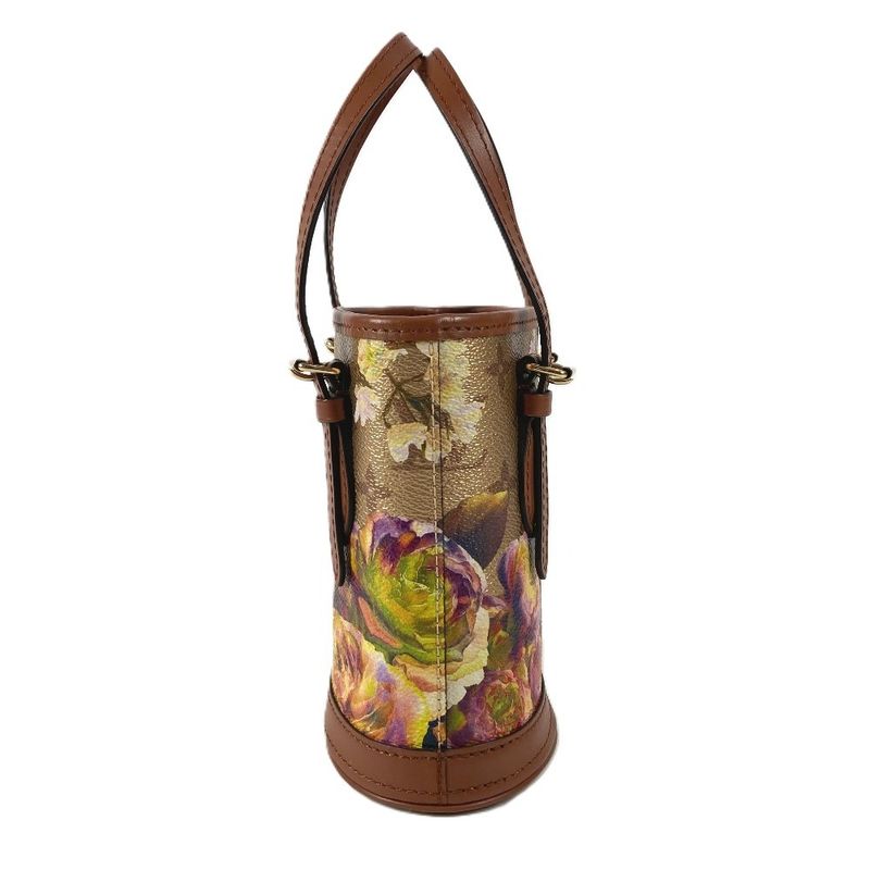 Louis Vuitton Shoulder Bag Nano Bucket Leather Gold