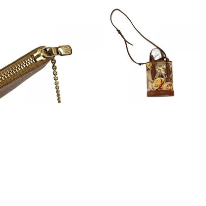 Louis Vuitton Shoulder Bag Nano Bucket Leather Gold