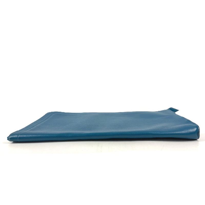 Hermes Clutch Zip Computer Ever Color Blue Degaris