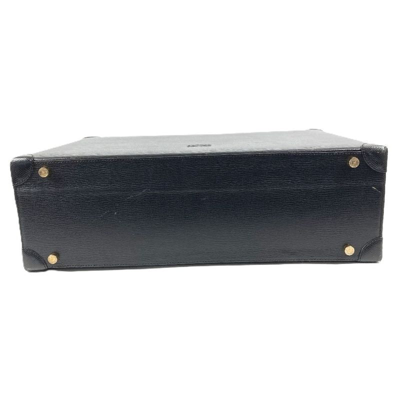 Loewe Handbag Logo Anagram Attache Case Leather Black