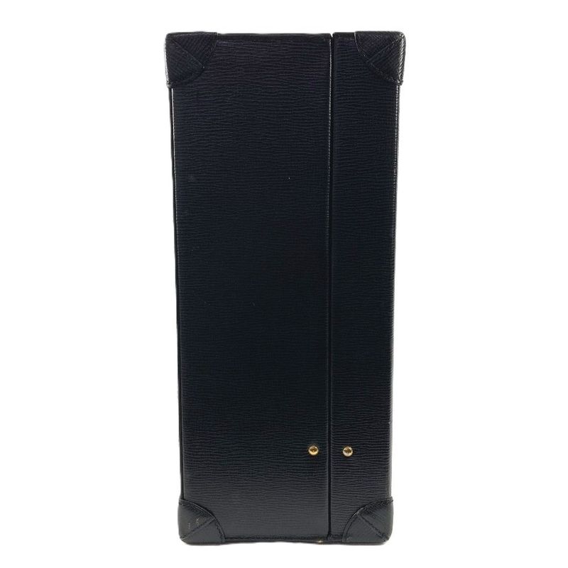 Loewe Handbag Logo Anagram Attache Case Leather Black