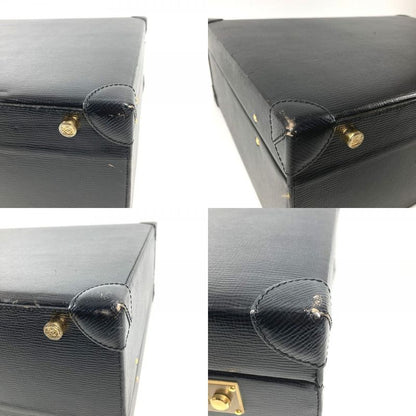Loewe Handbag Logo Anagram Attache Case Leather Black