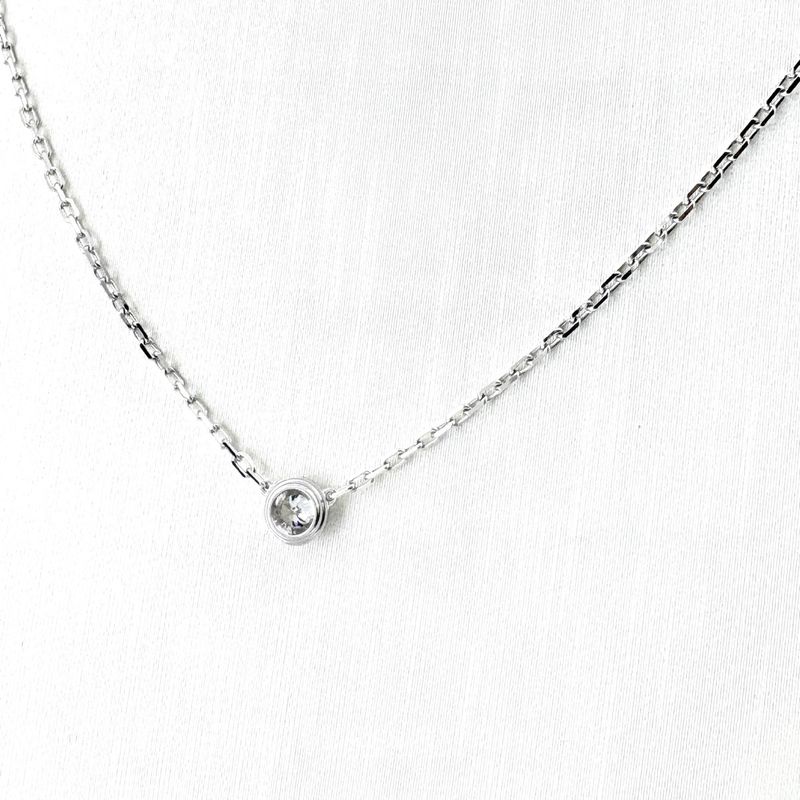 Cartier d'Amour Necklace Pendant Pave Diamond Small