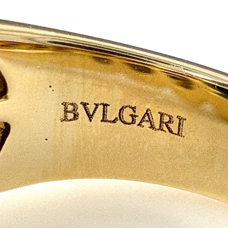 Bvlgari Passo Doppio Ring YG Yellow Gold Tourmaline