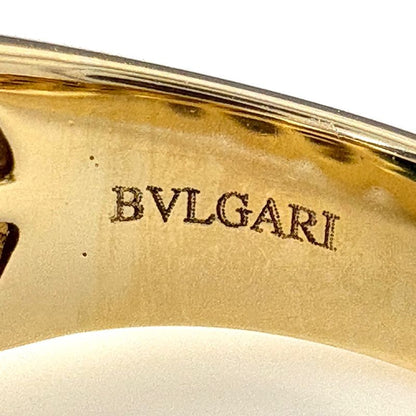 Bvlgari Passo Doppio Ring YG Yellow Gold Tourmaline