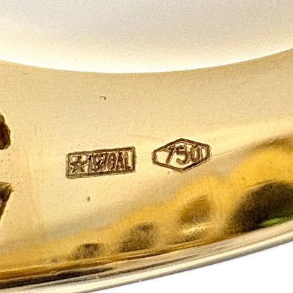 Bvlgari Passo Doppio Ring YG Yellow Gold Tourmaline