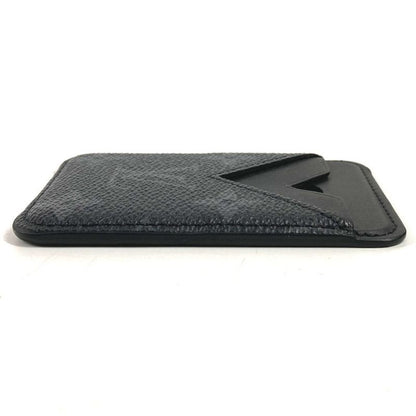 Louis Vuitton Card Case Holder Magnet Monogram Eclipse Canvas Black
