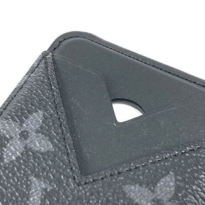 Louis Vuitton Card Case Holder Magnet Monogram Eclipse Canvas Black