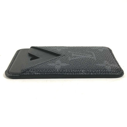 Louis Vuitton Card Case Holder Magnet Monogram Eclipse Canvas Black