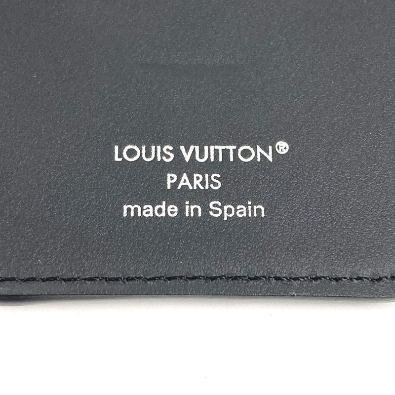 Louis Vuitton Card Case Holder Magnet Monogram Eclipse Canvas Black