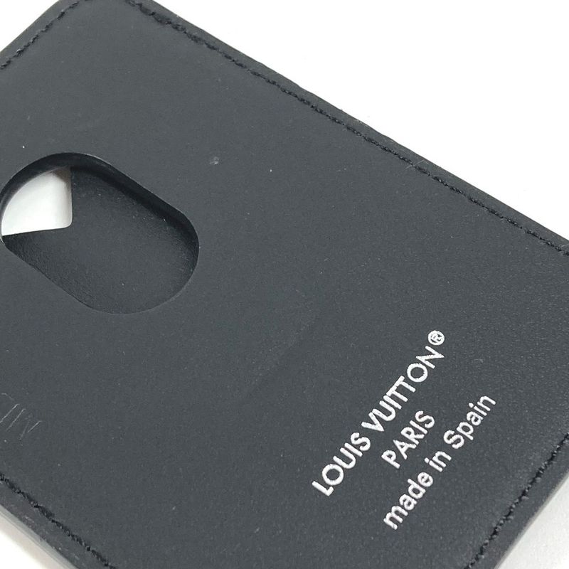 Louis Vuitton Card Case Holder Magnet Monogram Eclipse Canvas Black