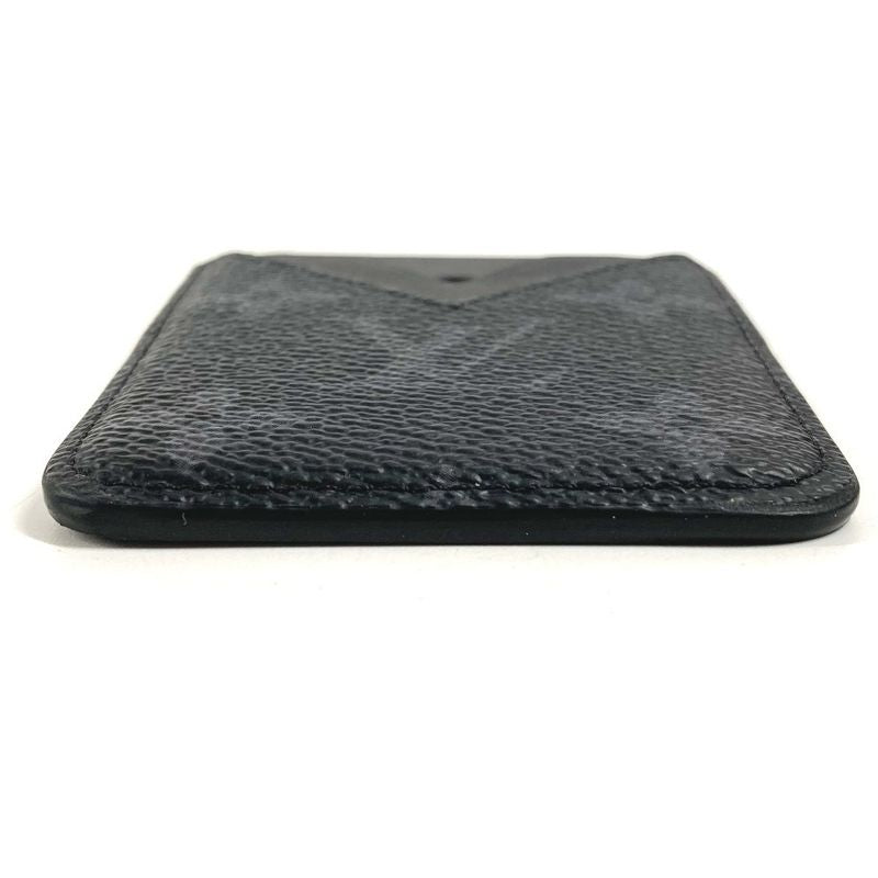 Louis Vuitton Card Case Holder Magnet Monogram Eclipse Canvas Black