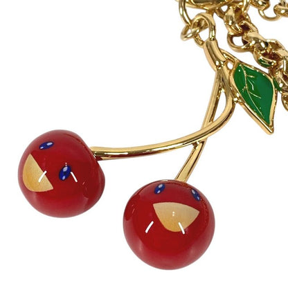 Louis Vuitton Key Holder Bag Chain Cherry Metal Gold
