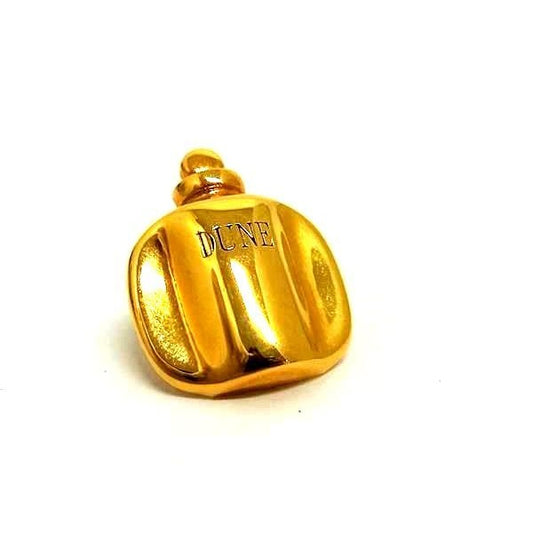 Dior Dune Perfume Motif Pin Badge Pin Brooch Gold