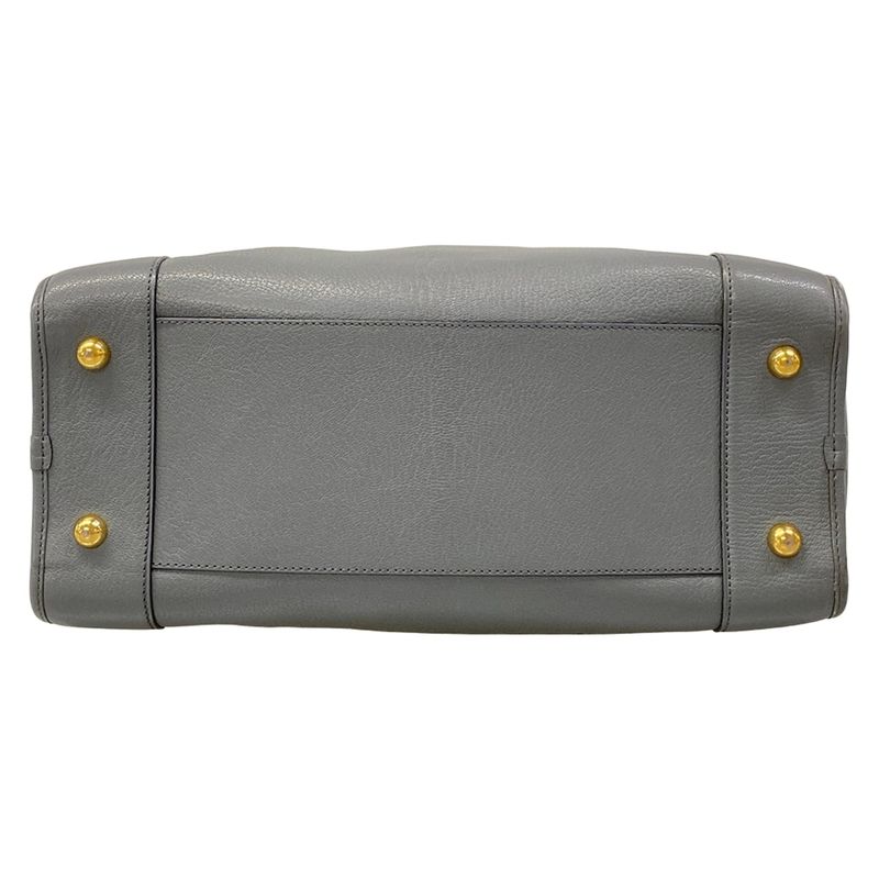 Loewe Handbag Amazona 36 Gray Leather